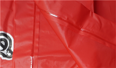 Strong red PEVA films for custom logo raincoat supplier